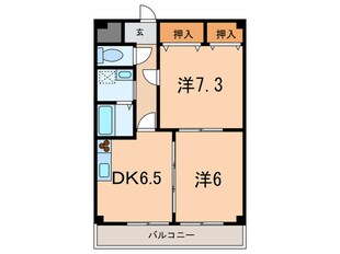 スカイコートの物件間取画像